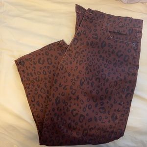 Universal Thread Leopard Print Jeans